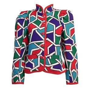Yves Saint Laurent Color Block Design Jacket
